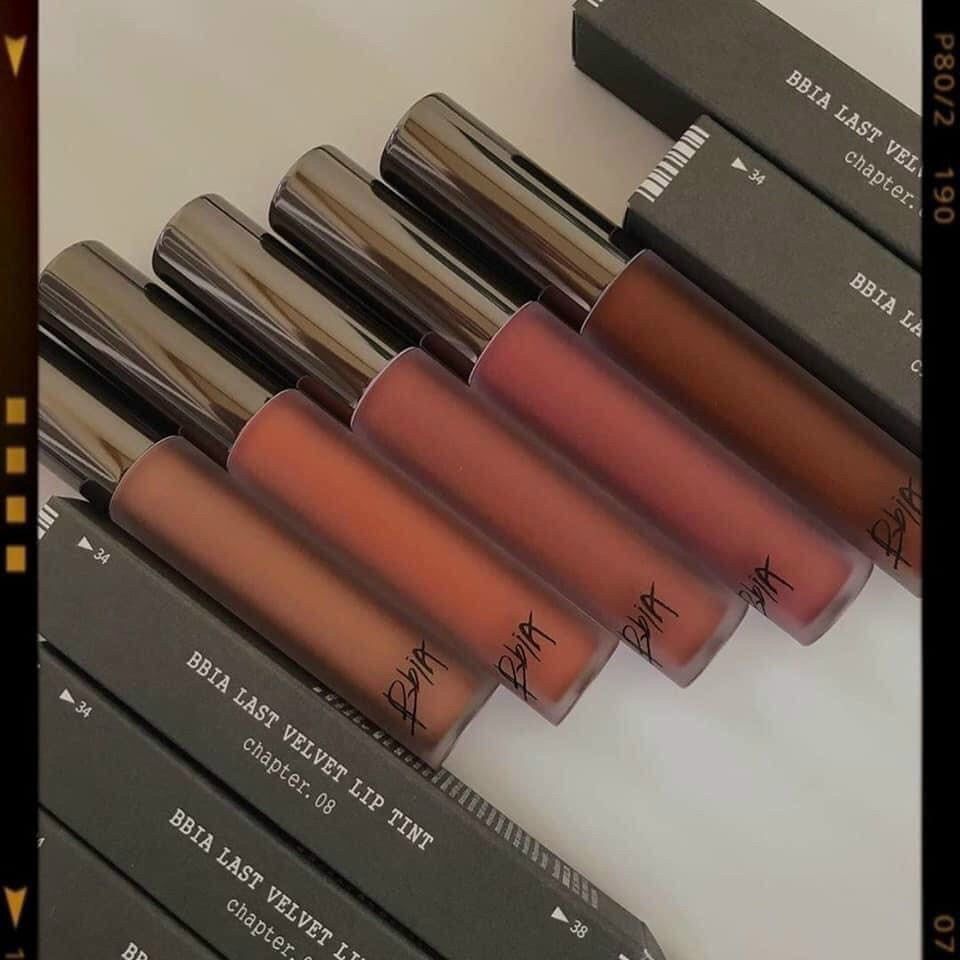 BỘ SƯU TẬP SON KEM BBIA LAST VELVET LIP TINT CHAPTER.08