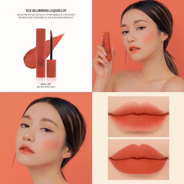 Blurring Liquid Lip bộ sưu tập son kem 3CE Stylenanda