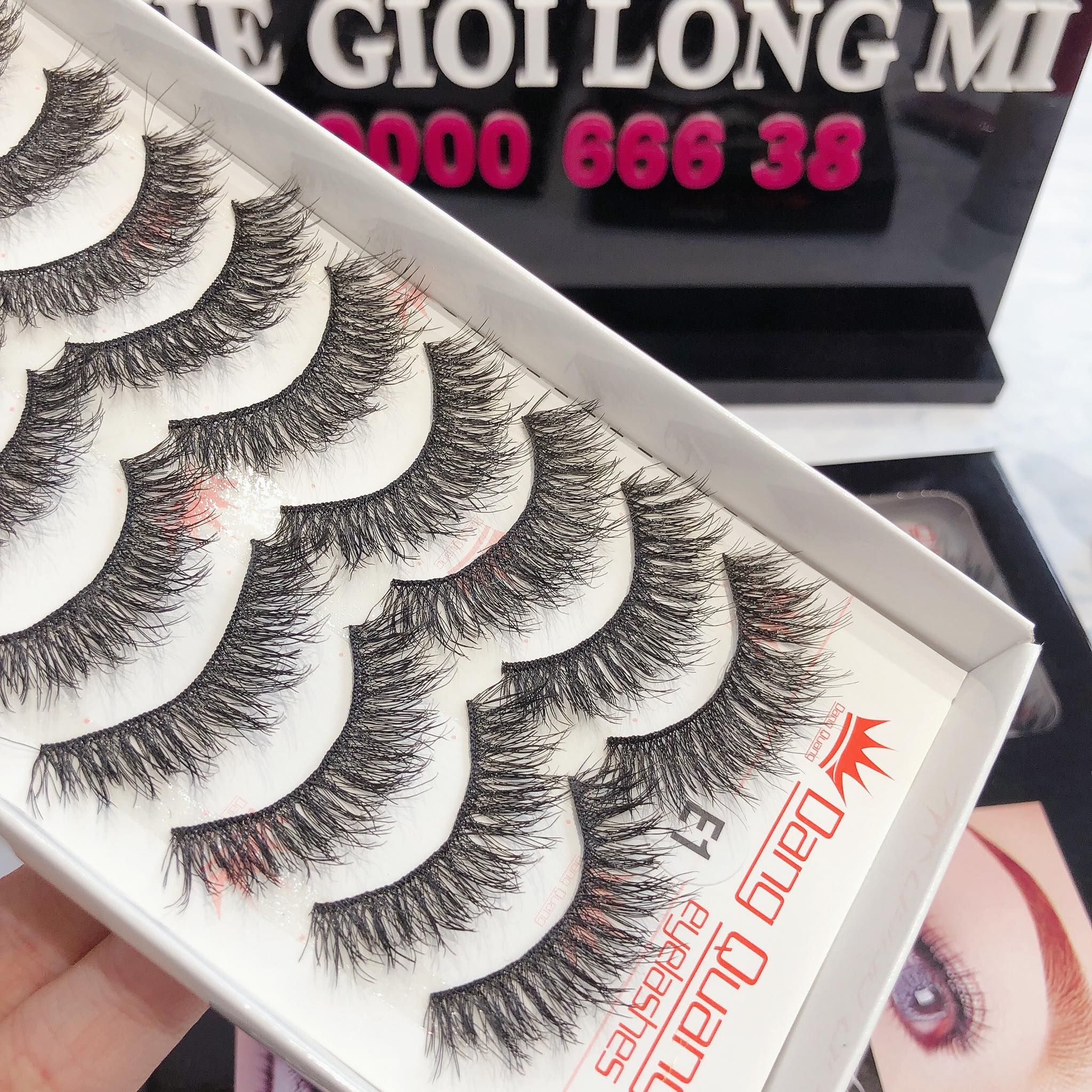 E1 hộp lông mi tóc tự nhiên 10 cặp thương hiệu Đăng Quang