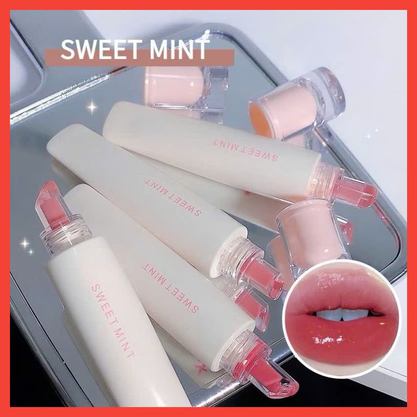 Lip Glaze son dưỡng mềm môi có màu nhẹ thương hiệu Sweet Mint