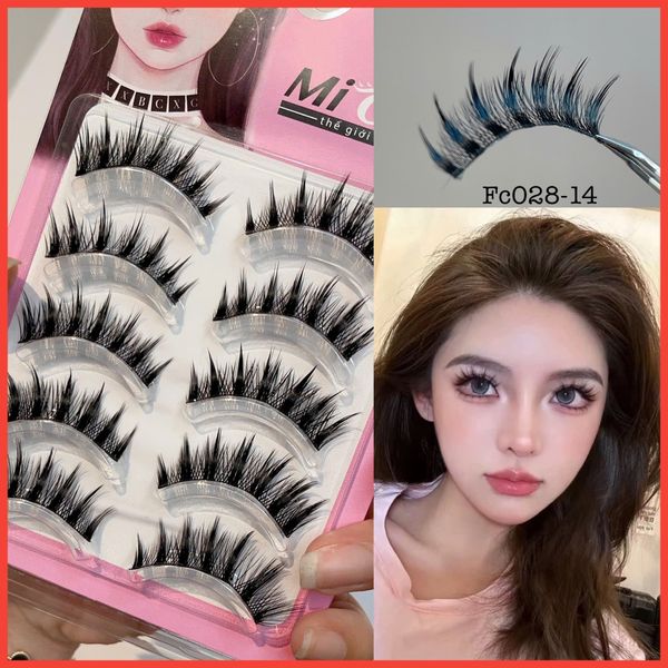 FC028-14 hộp lông mi lông chồn 5 cặp viền gân trong tàng hình thương hiệu Mi Oanh
