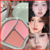  Shell blush má hồng 3 ô với thiết kế vỏ sò đẹp mắt đến từ thương hiệu Liangnishi 