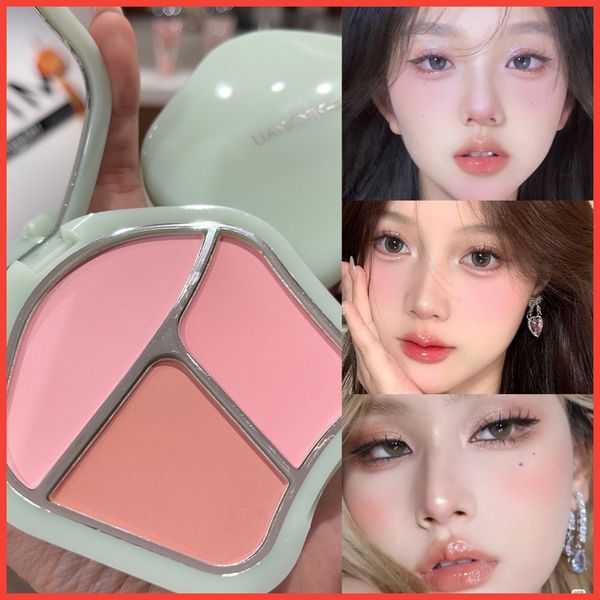 Shell blush má hồng 3 ô với thiết kế vỏ sò đẹp mắt đến từ thương hiệu Liangnishi