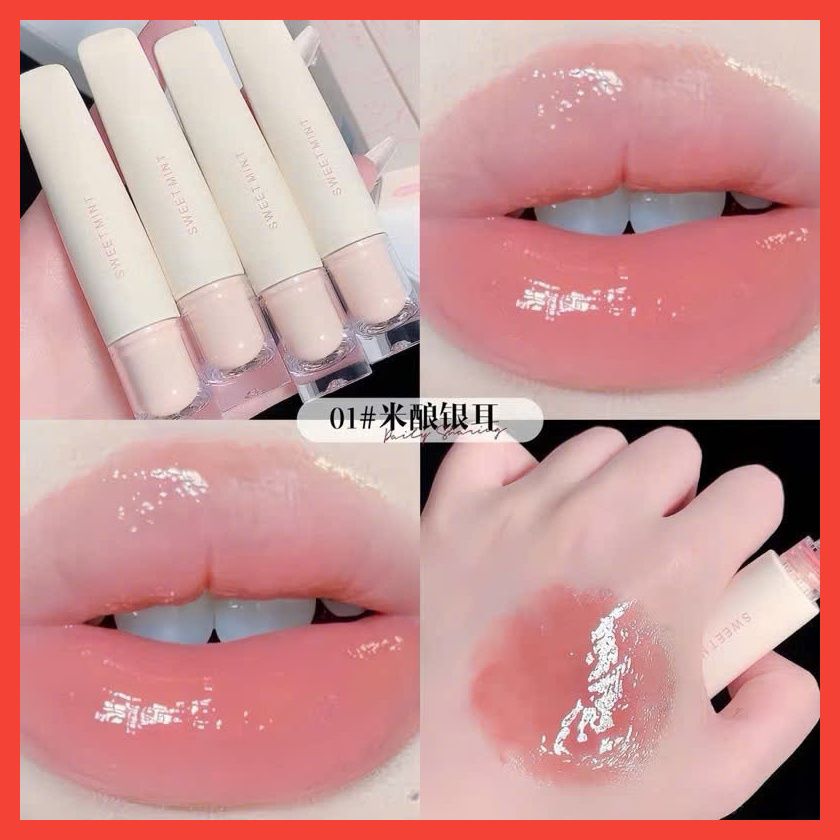 Lip Glaze son dưỡng mềm môi có màu nhẹ thương hiệu Sweet Mint