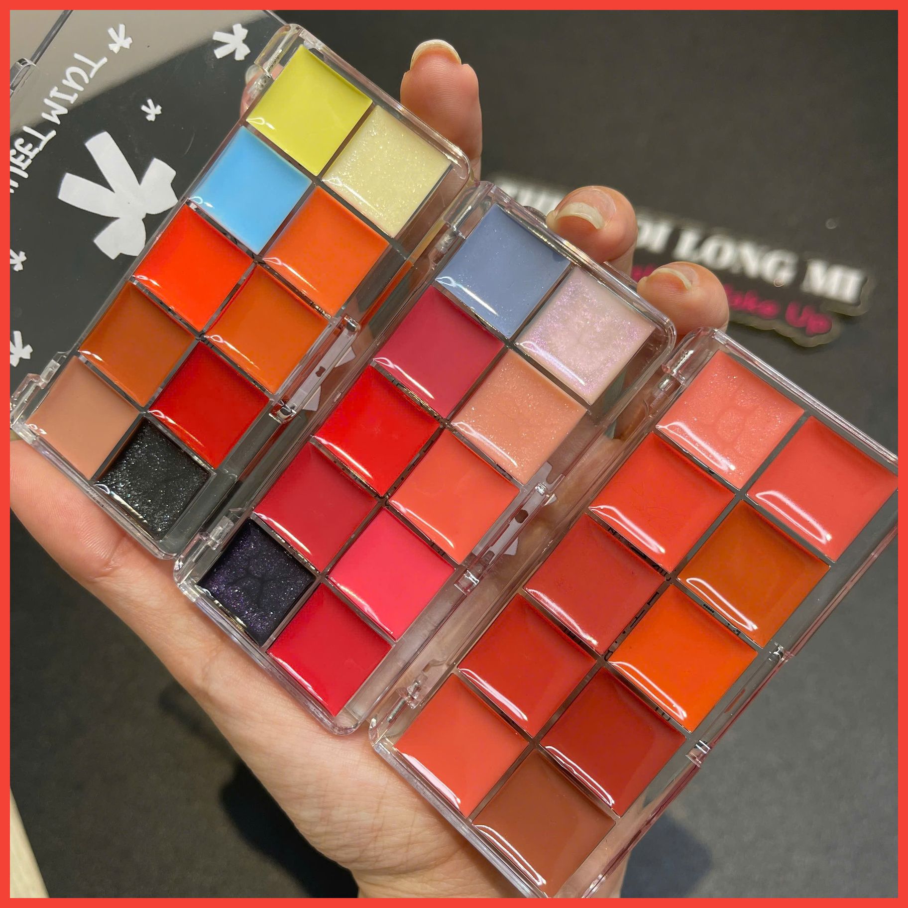 Jelly lipstick pallete khay son 10 màu thương hiệu Sweetmint