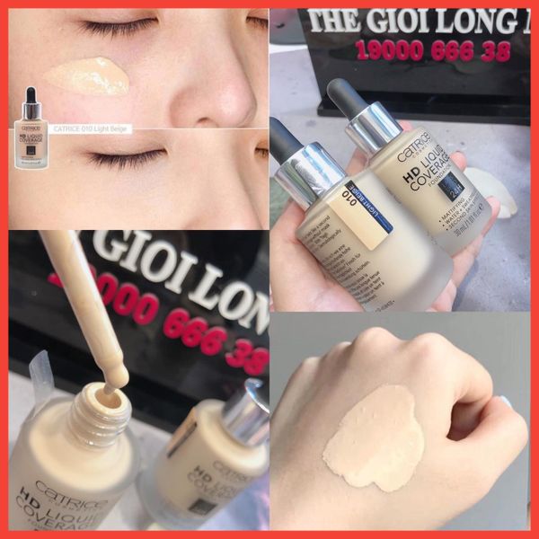 HD Liquid Coverage Kem Nền Siêu Che Phủ Lên Đến 24 Giờ - Thương Hiệu Catrice (Đức)