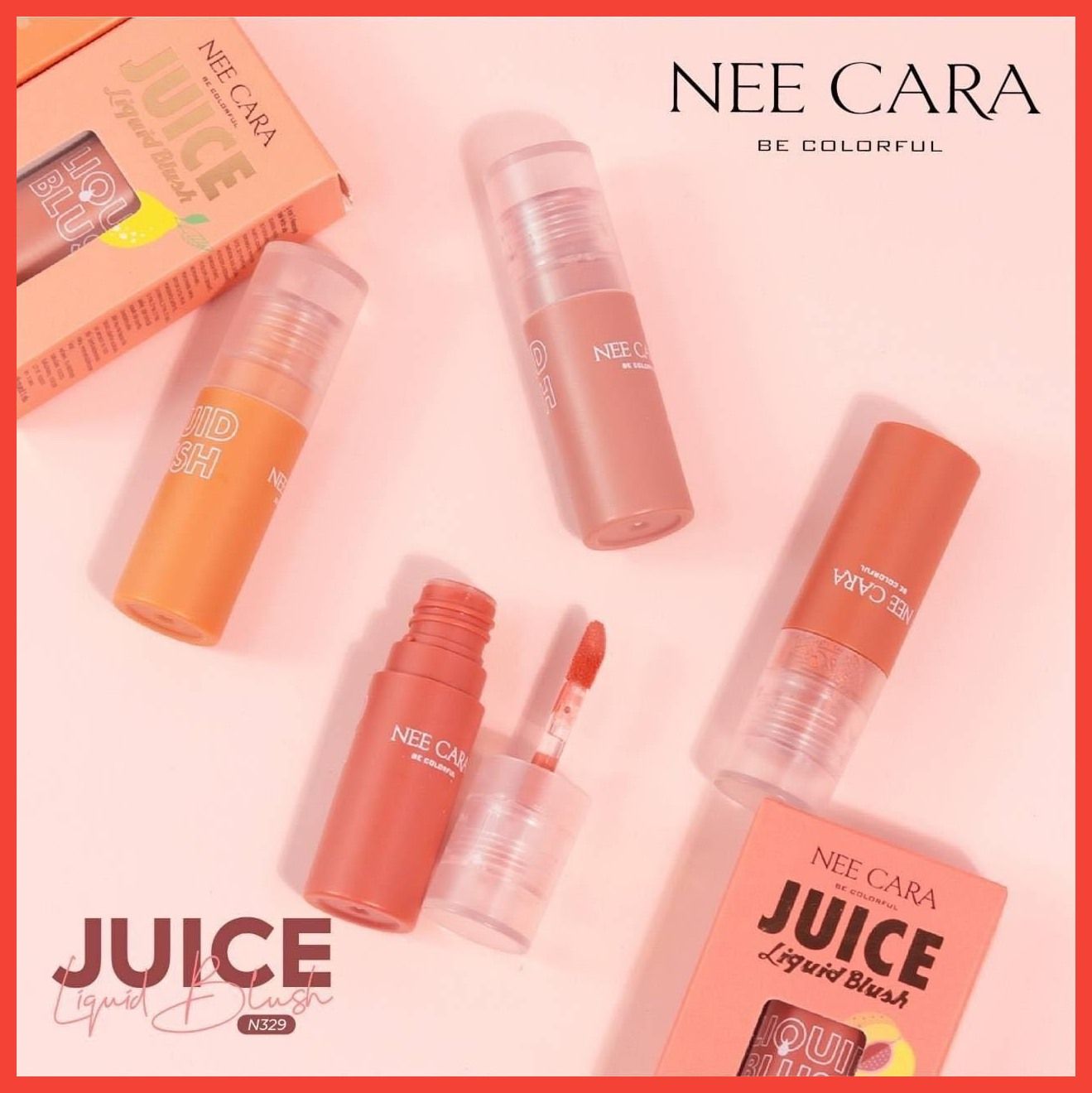 Juice má hồng kem màu siêu cute thương hiệu Nee Cara