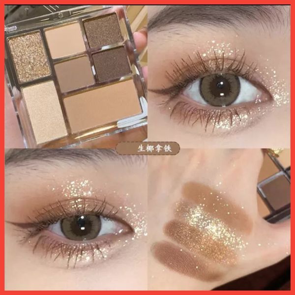 Meibaoge bảng phấn mắt 7 ô màu nâu tone trầm siêu sang cho các nàng