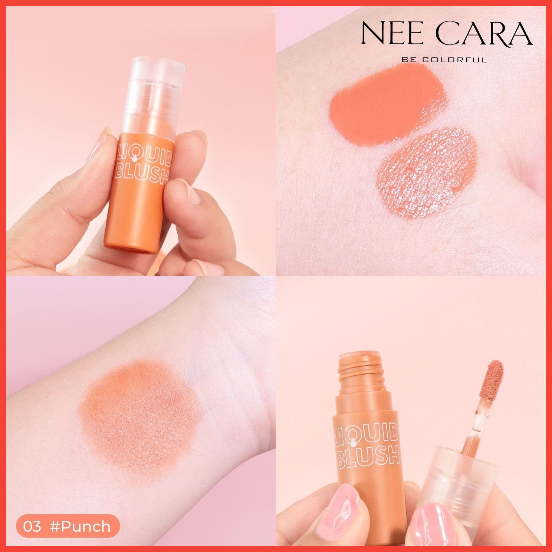 Juice má hồng kem màu siêu cute thương hiệu Nee Cara