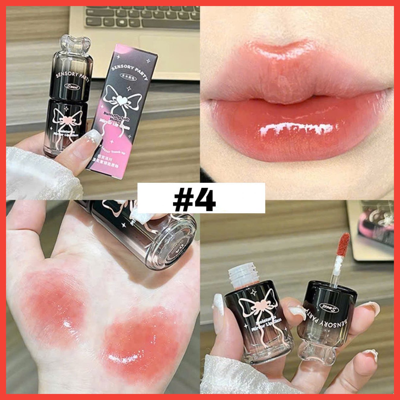 Moisture Mirror lip glaze son bóng dưỡng mềm môi có màu nhẹ thương hiệu Sensory Party