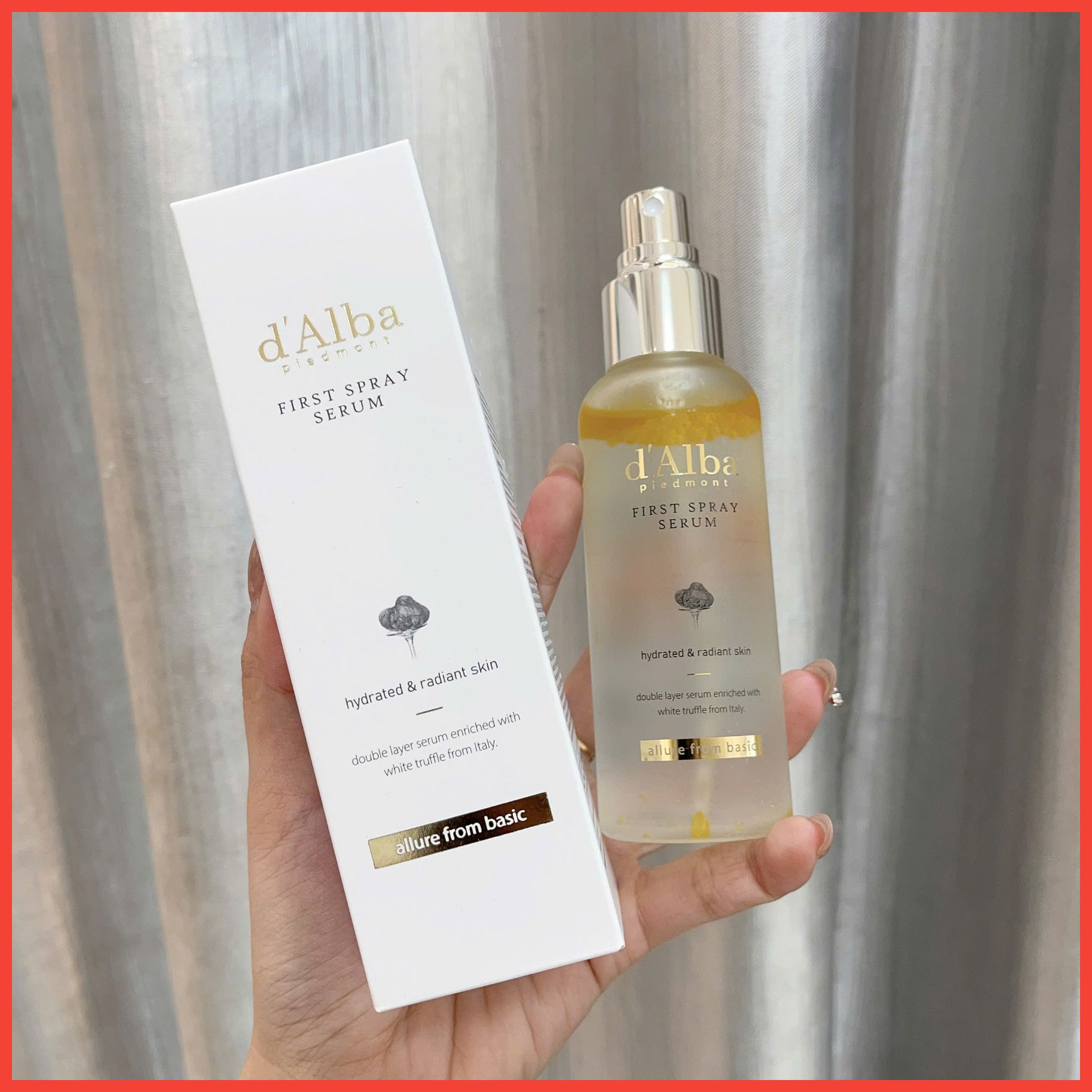 First Spray Serum chai xịt khoáng giữ ẩm dưỡng da thương hiệu d'Alba