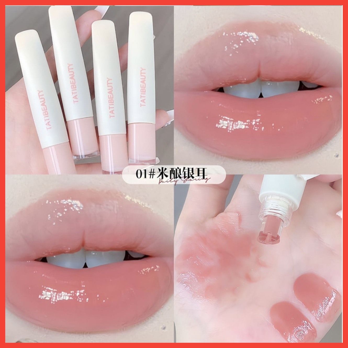  Jelly Lip son bóng dưỡng có màu thương hiệu Tati Beauty 