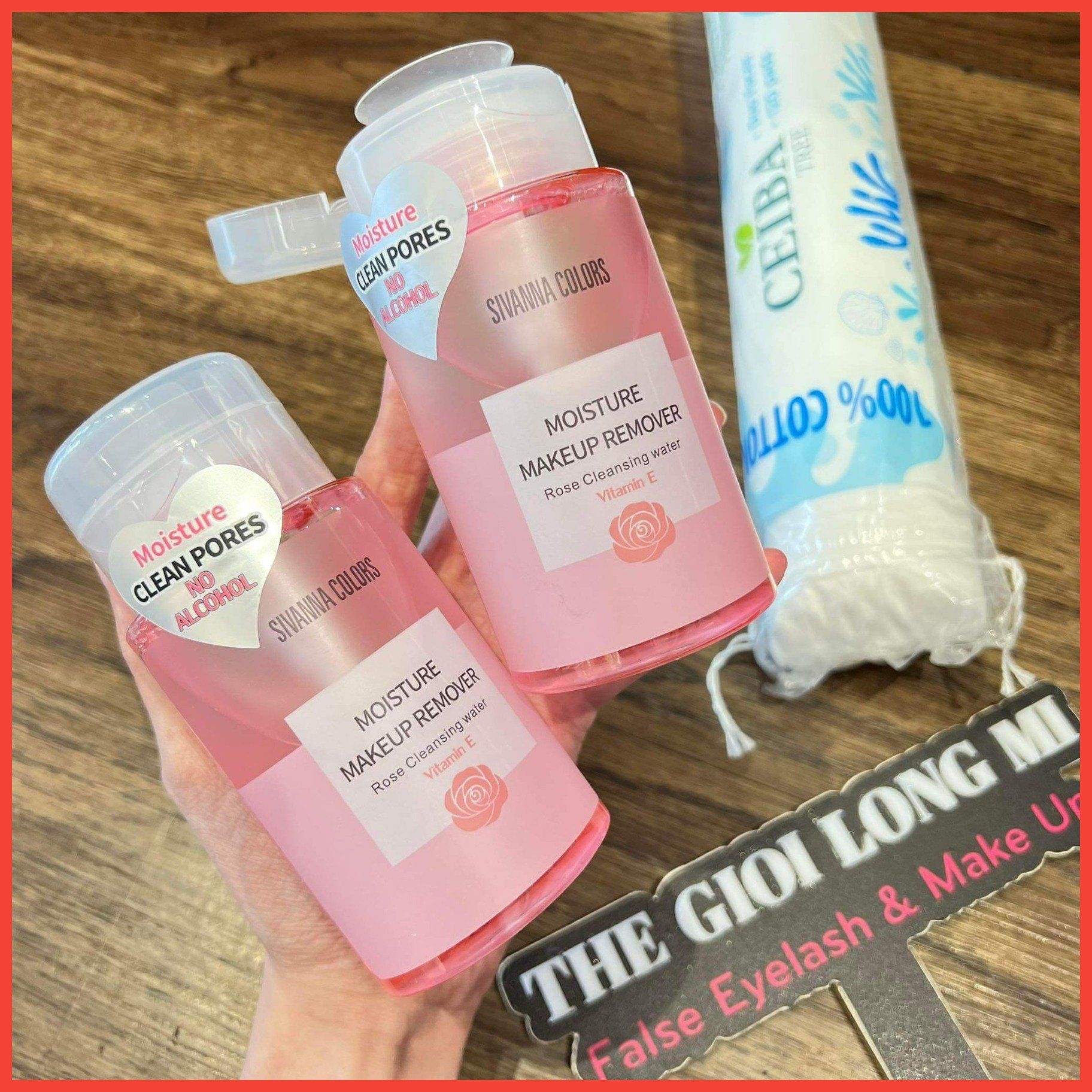 Moisture Clean Pores nước tẩy trang dưỡng ẩm chiết xuất từ hoa hồng thương hiệu Sivanna Colors (chính hãng Thái Lan)