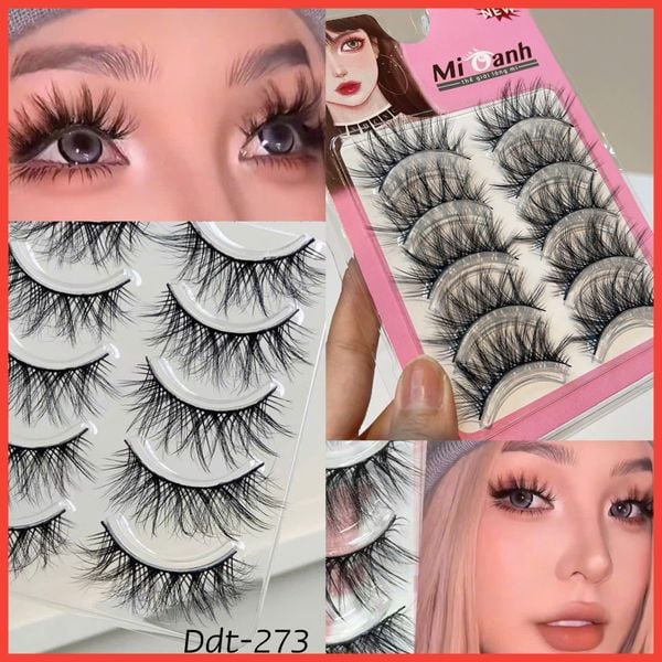 DT273 hộp lông mi lông chồn 5 cặp thương hiệu Mi Oanh
