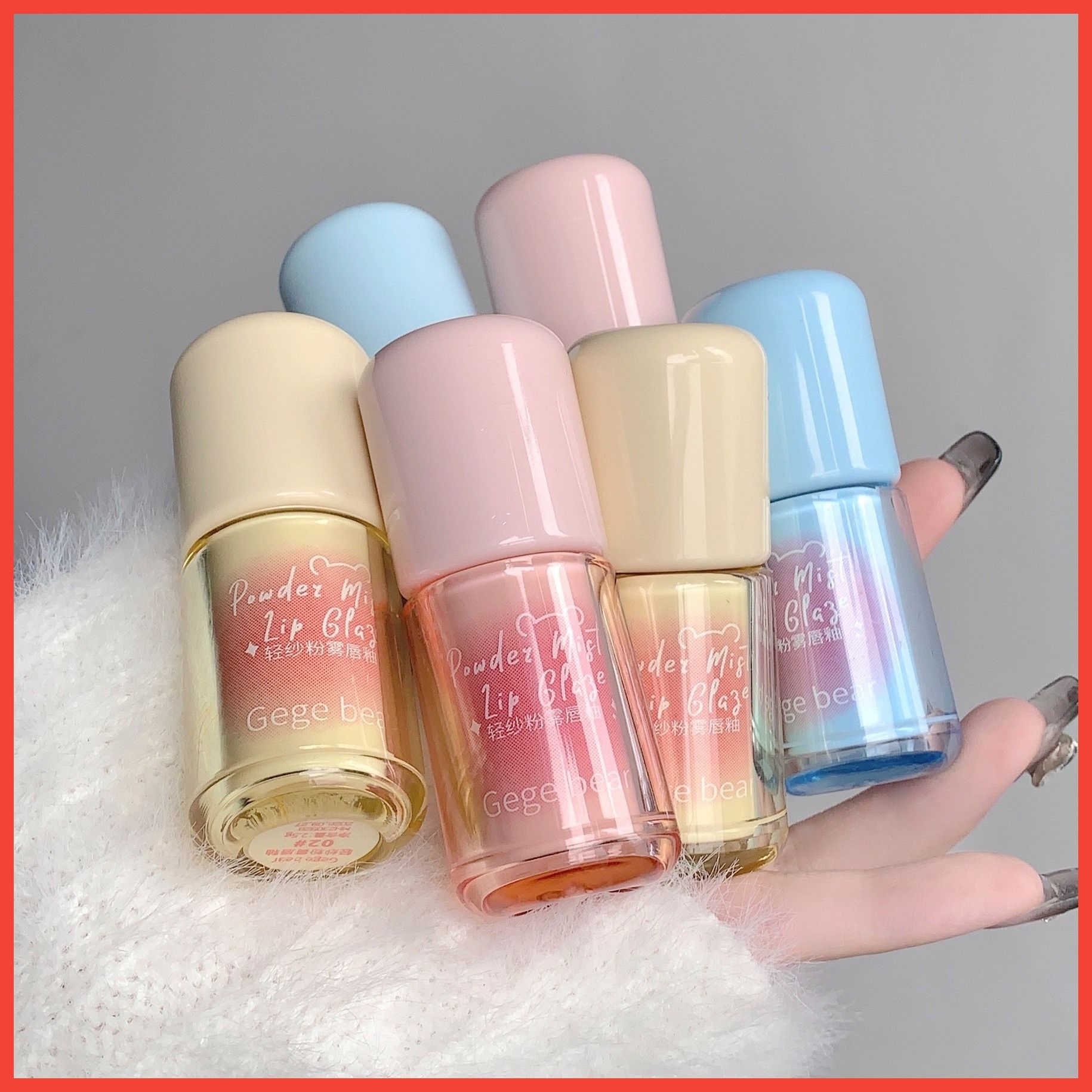 Powder Mist bộ sưu tập son kem lì mini với màu sắc xinh xĩu cho các nàng thương hiệu Gege Bear