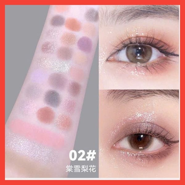 Delicate and Silky bảng phấn mắt trang điểm 27 màu thương hiệu Novo