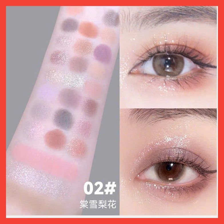 Delicate and Silky bảng phấn mắt trang điểm 27 màu thương hiệu Novo