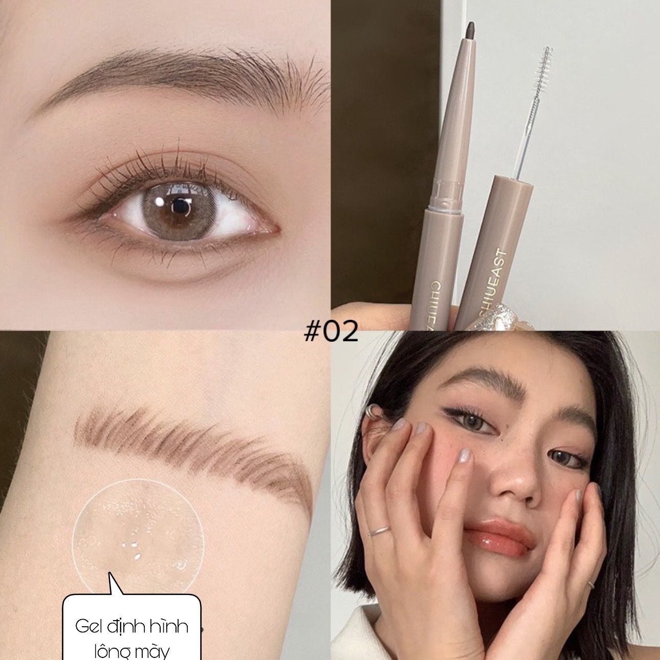 Eyebrow pencil chì mày ngang 2 đầu siêu tiện lợi thương hiệu Chiueast