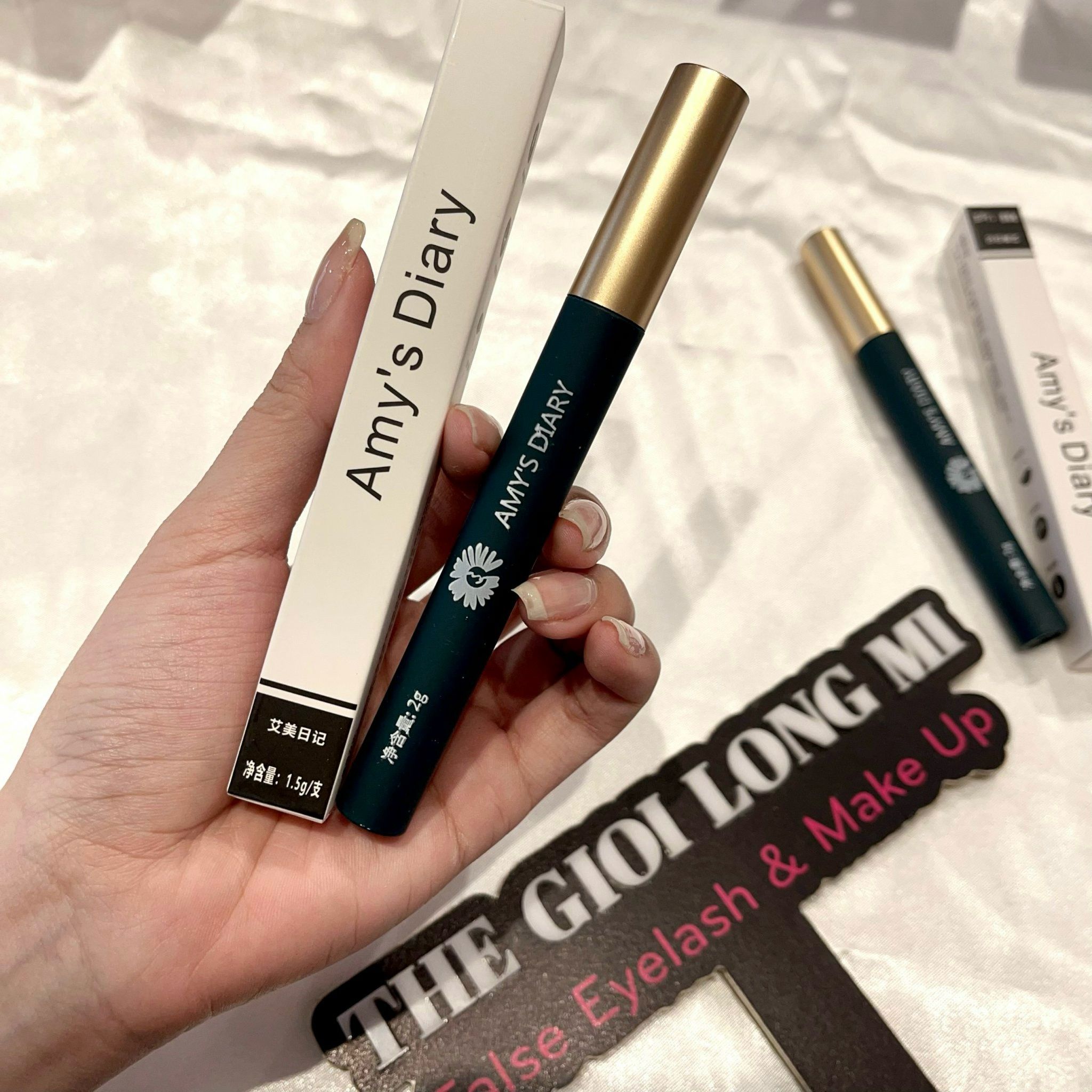  Amy's Diary mascara đầu siêu nhỏ chuốt dài lông mi 