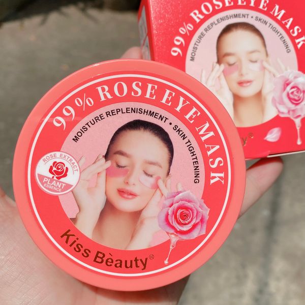  KISS BEAUTY MẶT NẠ MẮT HOA HỒNG 