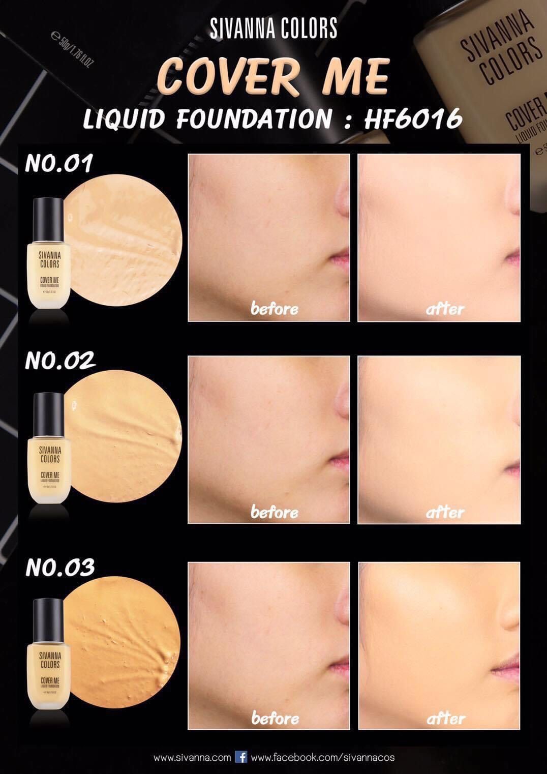 LIGHT HD COVER ME KEM NỀN SIVANNA LIQUID