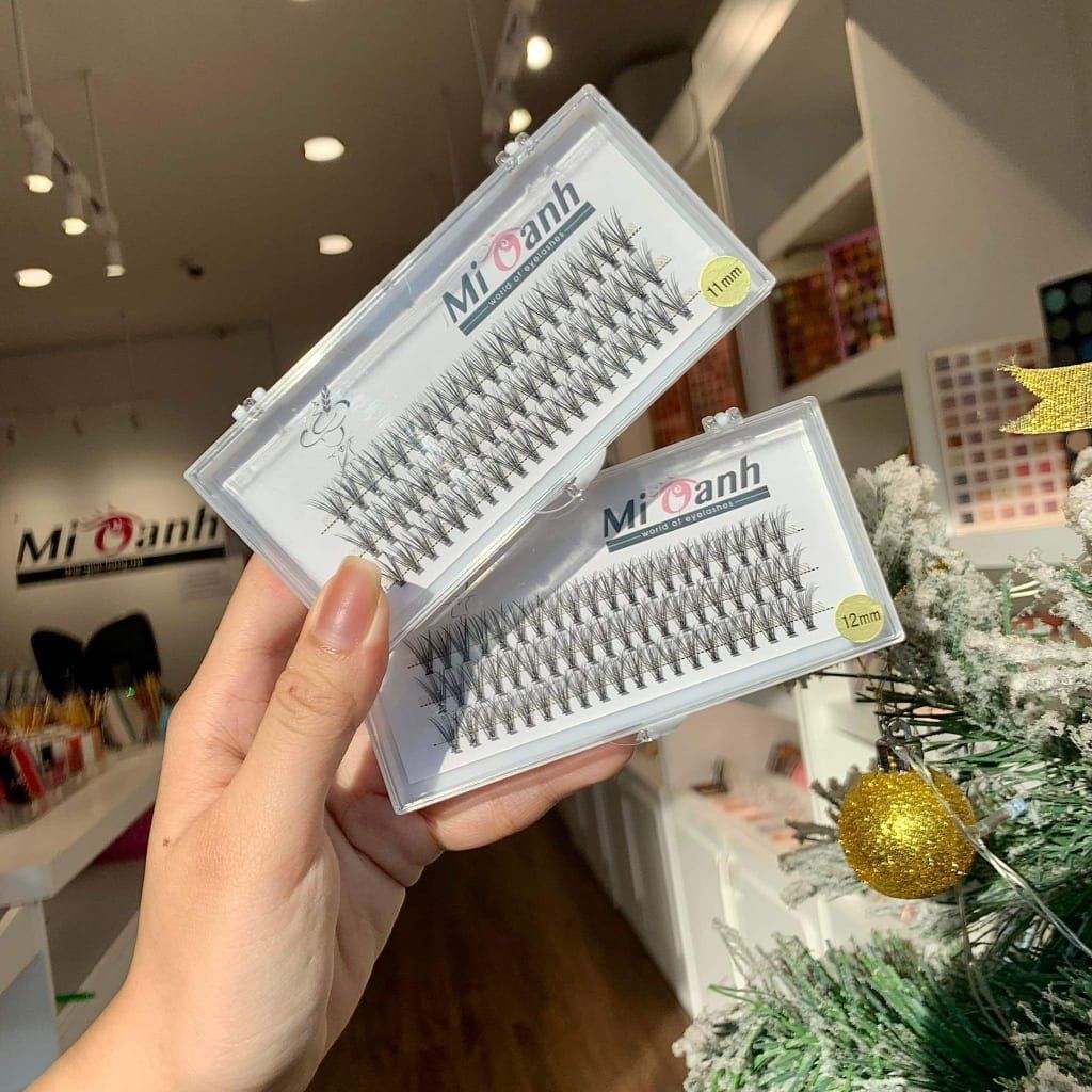 Hộp lông mi chùm tự nối tại nhà màu đen 60 miếng thương hiệu Mi Oanh (không bao gồm keo nối mi)