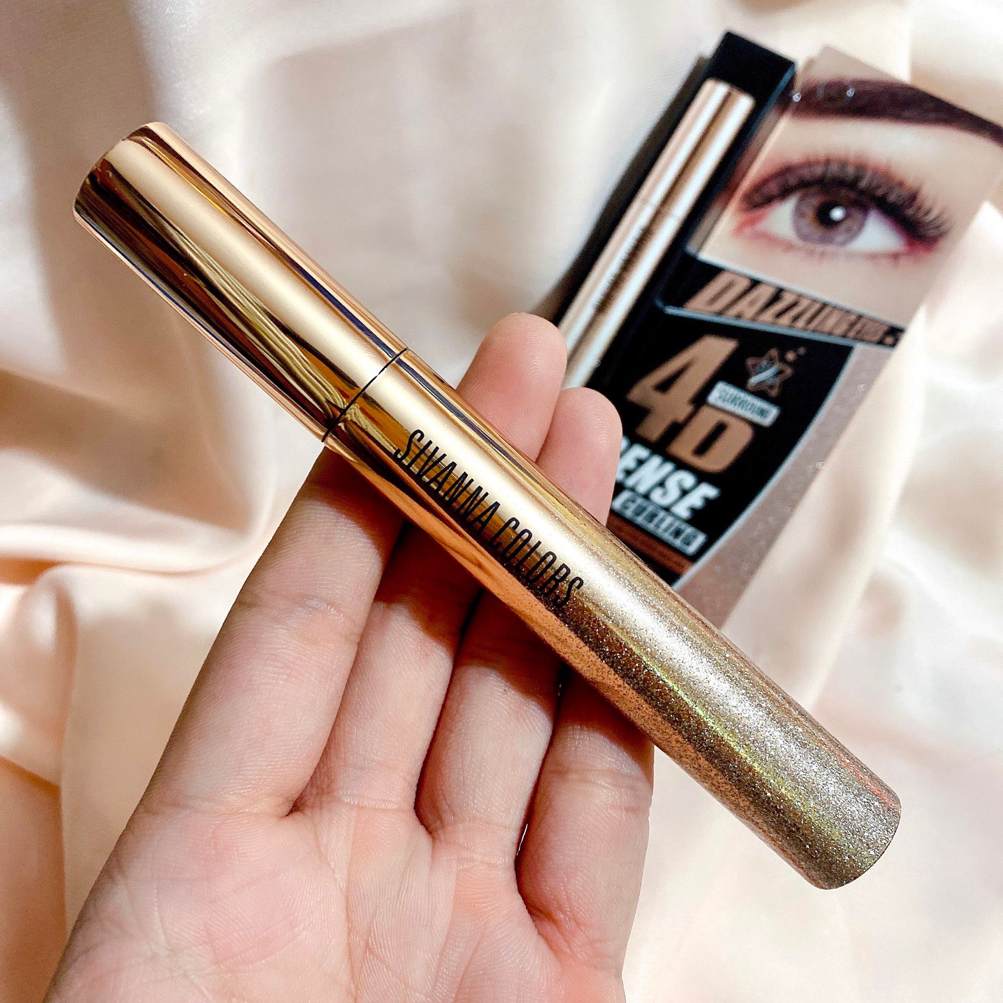 SIVANNA MASCARA THÂN VÀNG 4D DENSE CURLING