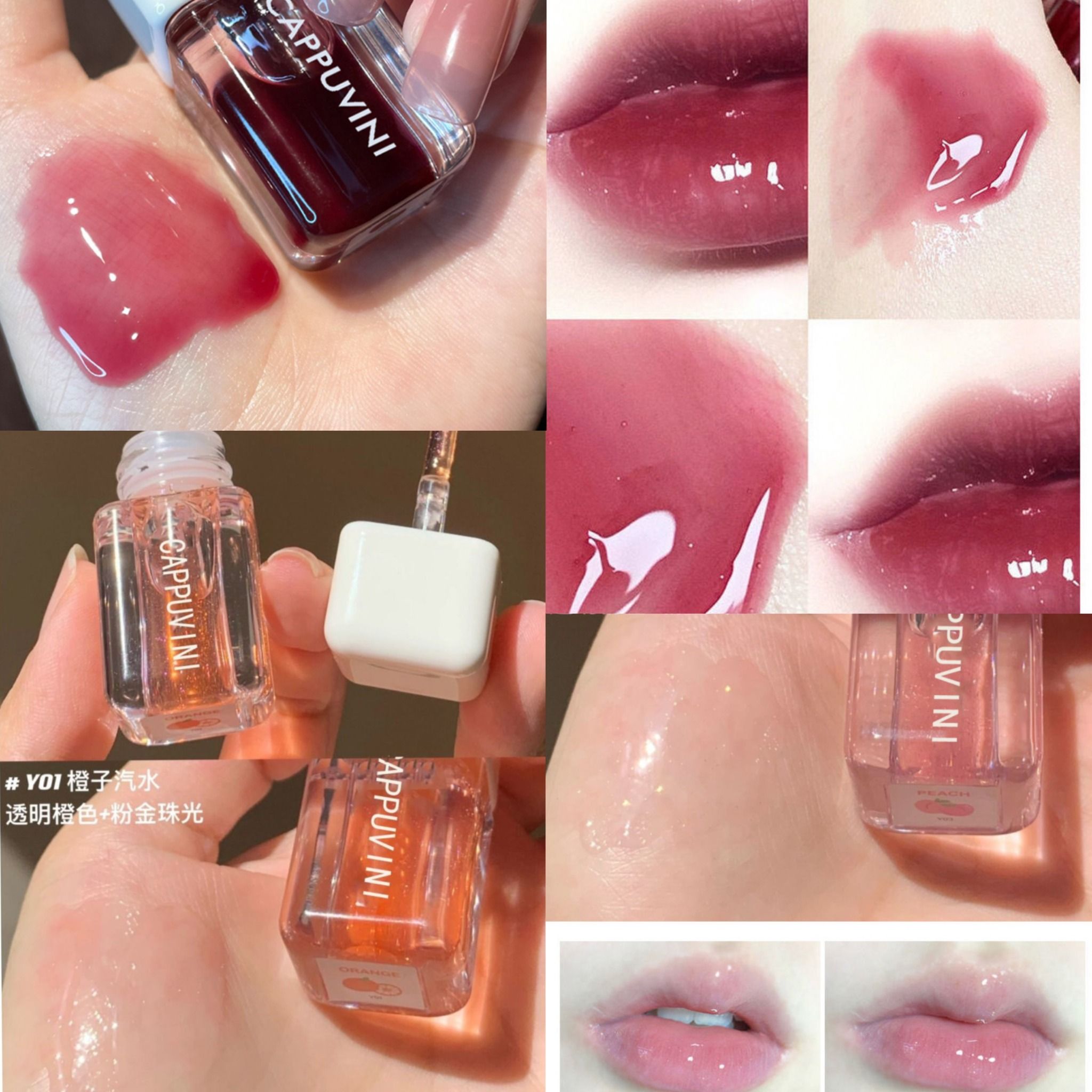 SET SON BÓNG DƯỠNG MÔI 3 MÀU CAPPUVINI