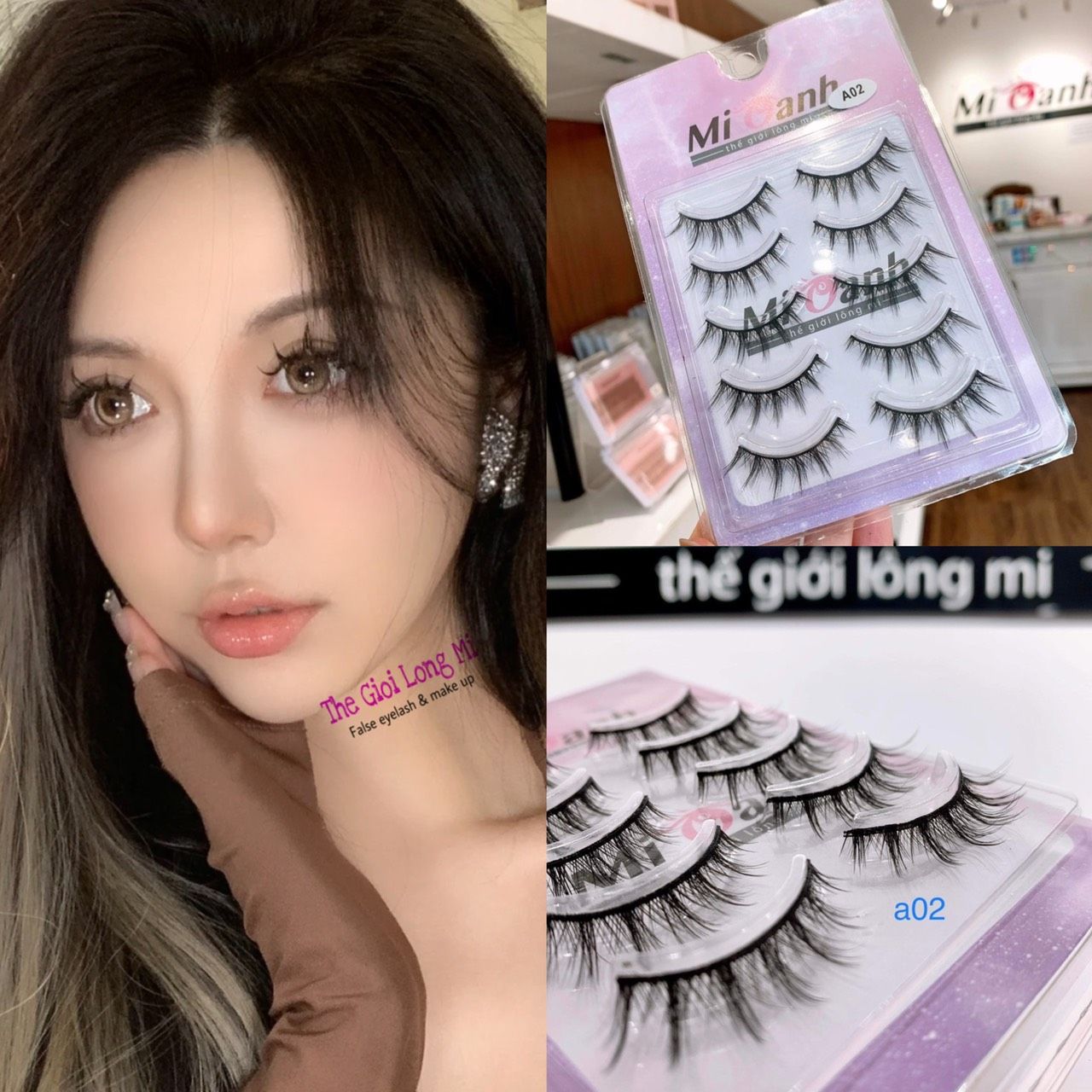 A02 LÔNG MI LÔNG CHỒN 5 CẶP MI OANH