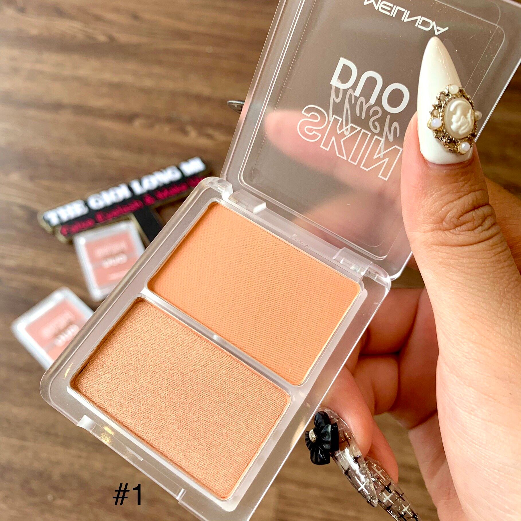 SKIN BLUSH DUO MÁ HỒNG 2 Ô MEILINDA