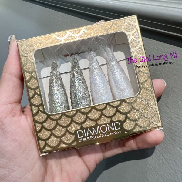 Fish Diamond set 4 cây bút nhũ mắt đuôi cá