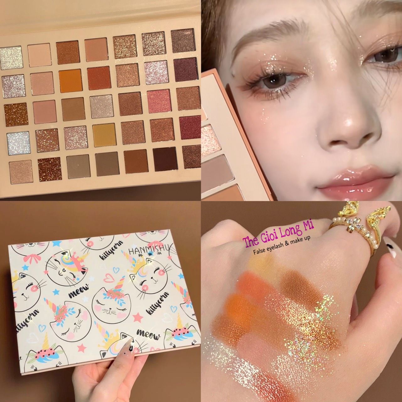 KITTYCORN BẢNG PHẤN MẮT 35 Ô HANMISHU