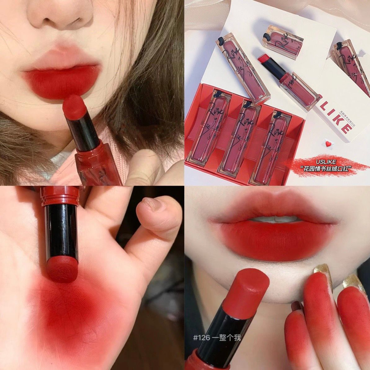ROSE SET SON THỎI 3 CÂY USLIKE