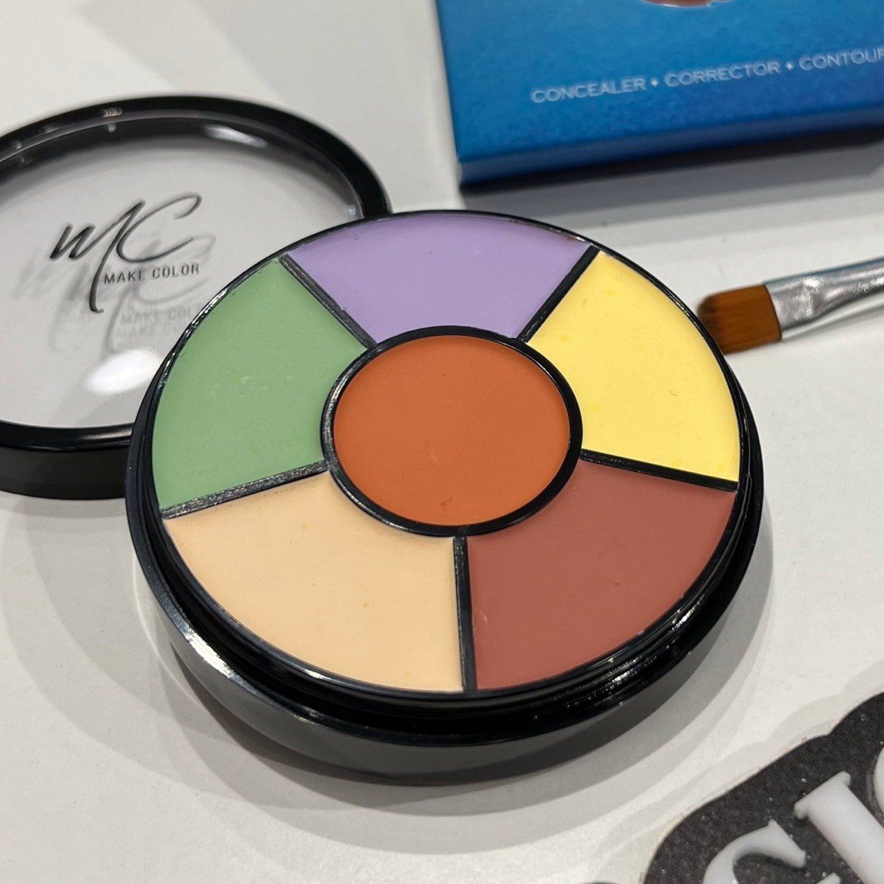 Hộp kem triệt sắc tròn 6 ô thương hiệu MC Make Color