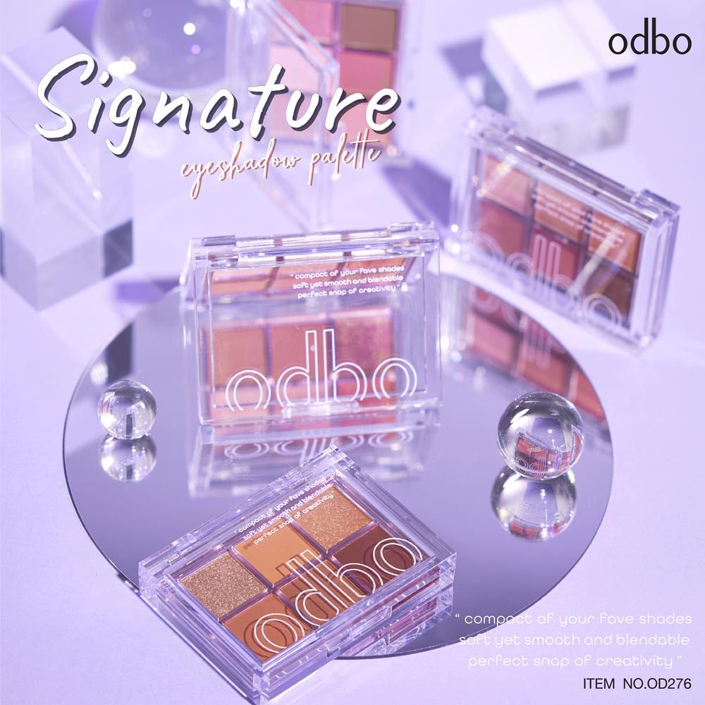  #OD276 SIGNATURE PHẤN MẮT 6 Ô HỘP TRONG SUỐT ODBO 