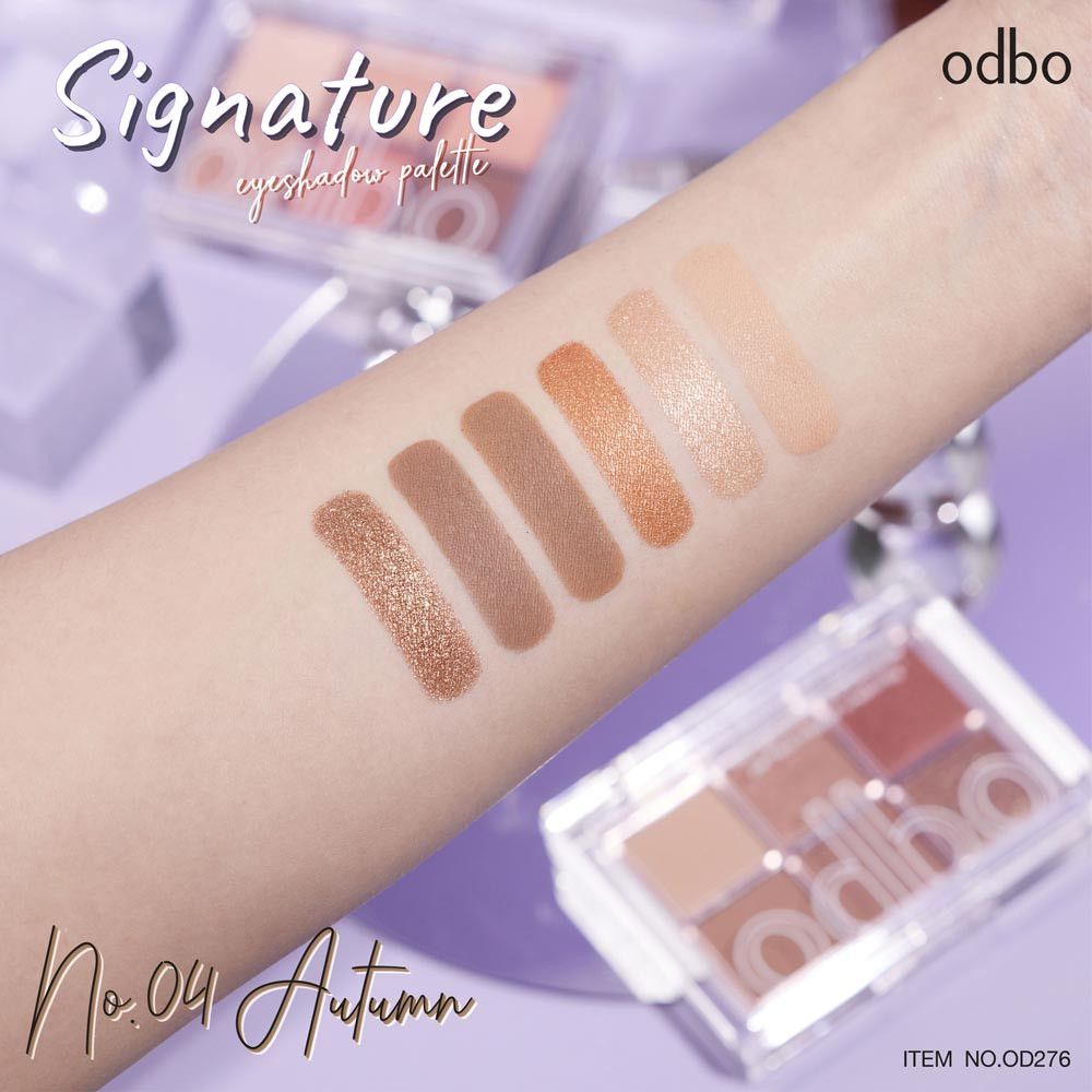 #OD276 SIGNATURE PHẤN MẮT 6 Ô HỘP TRONG SUỐT ODBO