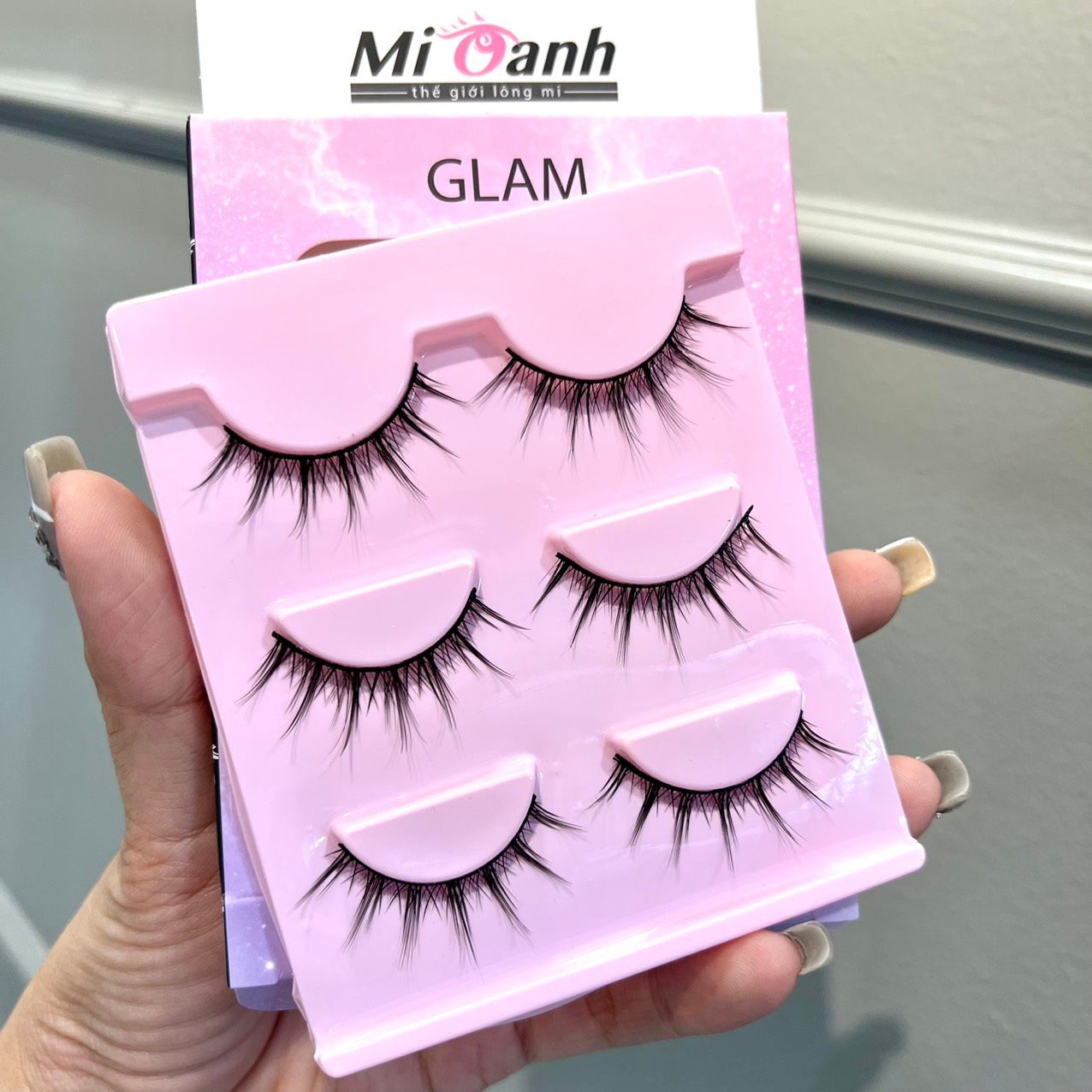 3D-009 hộp lông mi lông chồn 3 cặp thương hiệu Mi Oanh