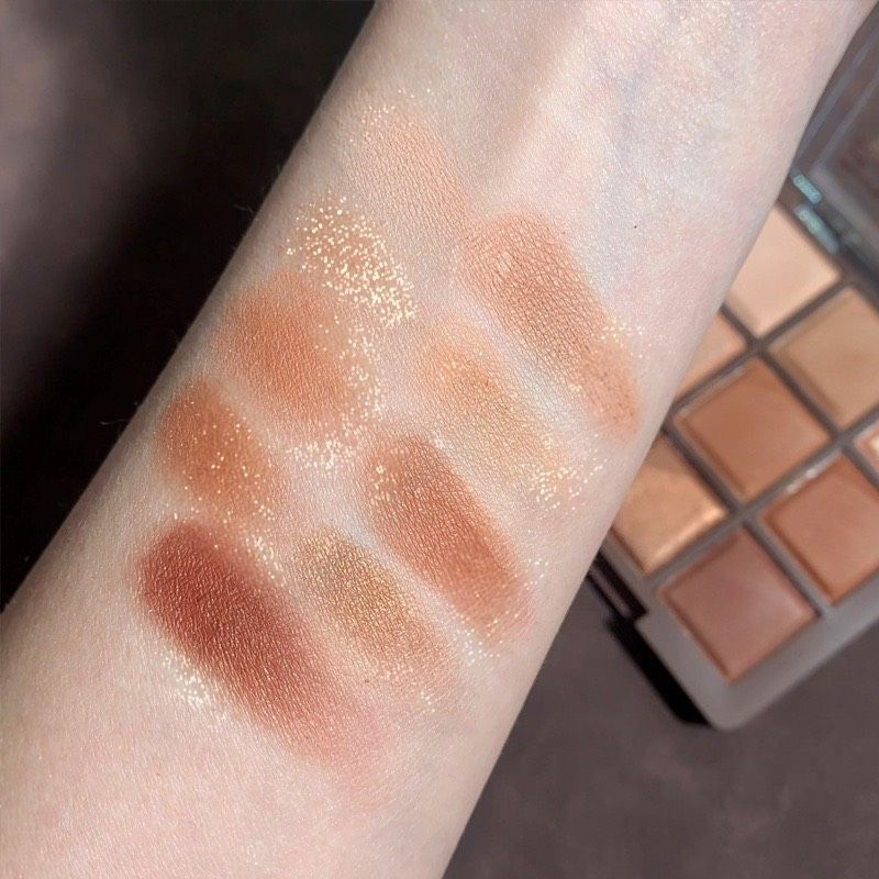 Blooming your own beauty hộp phấn mắt 9 ô tone nâu chocolate thương hiệu Herorange