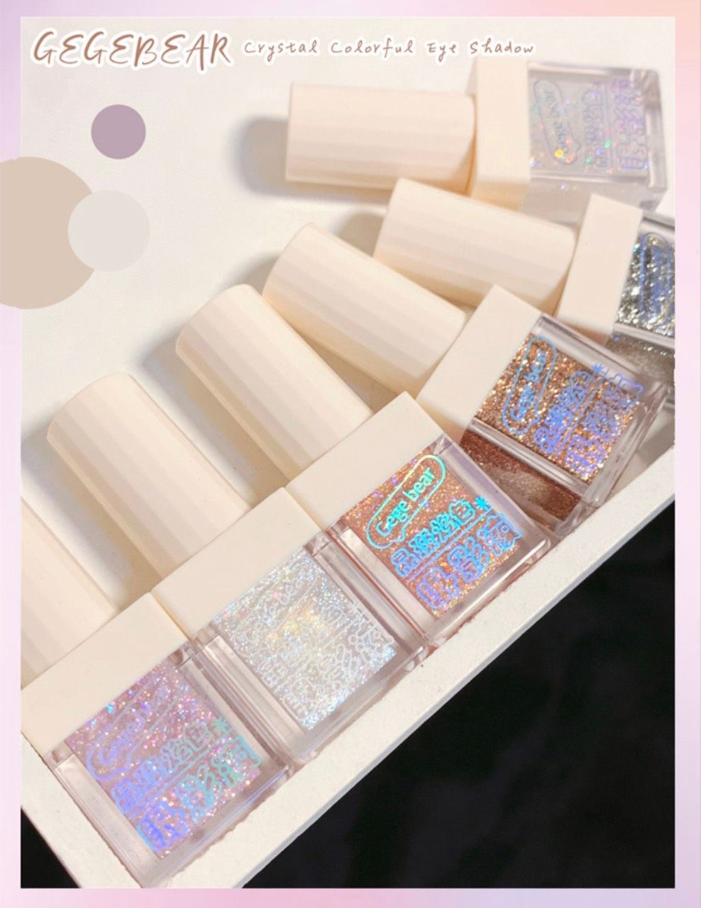 Crystal Dazzling nhũ mắt nước kim tuyến siêu lấp lánh thương hiệu Gege Bear