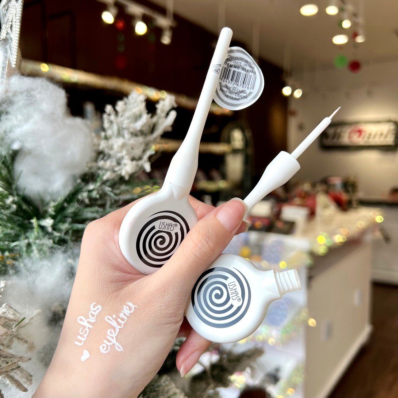 SPIRAL BÚT VẼ MÍ MẮT MÀU TRẮNG USHAS