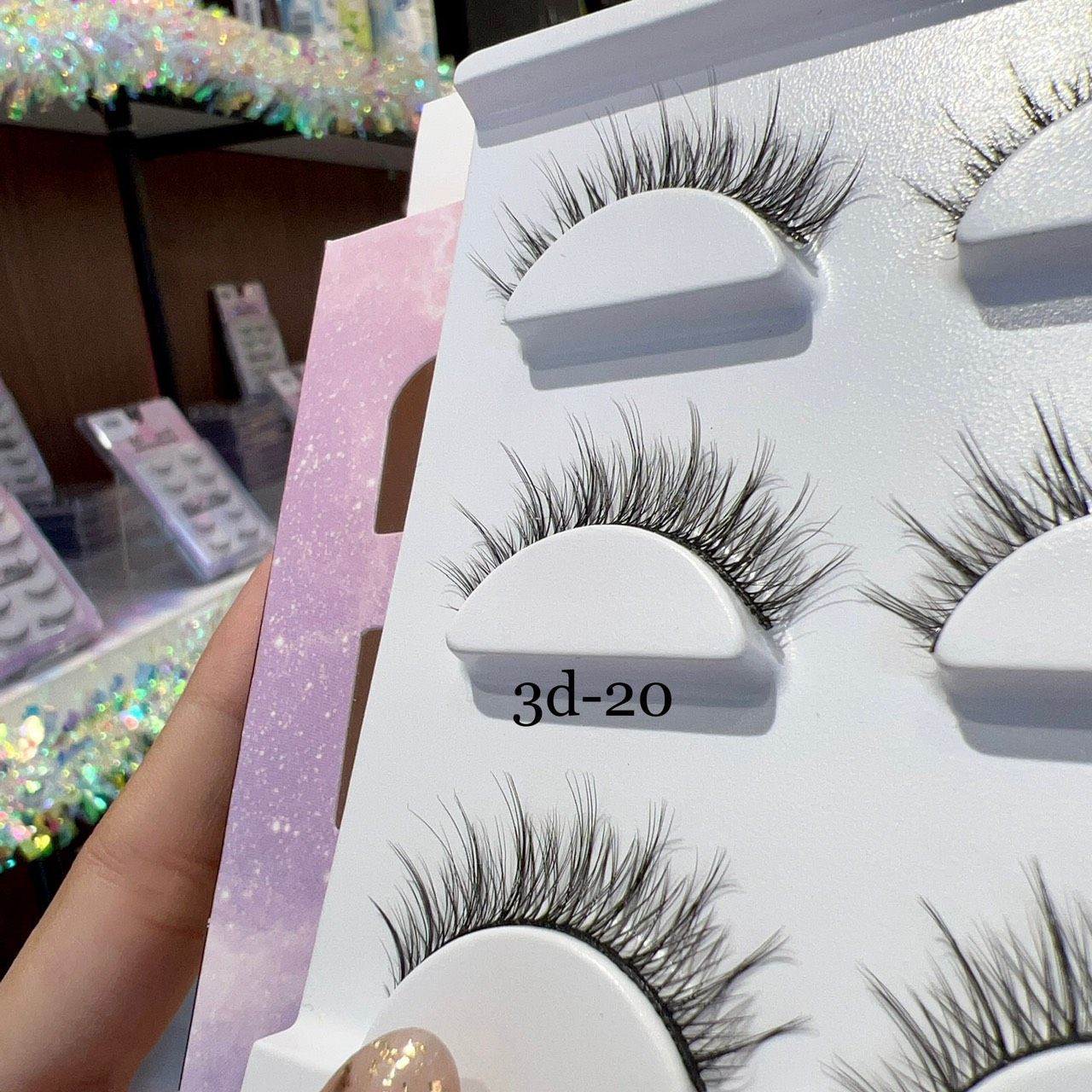 3D-20 Hộp lông mi lông chồn 3 cặp phiên bản mới nhất năm 2023 thương hiệu Mi Oanh