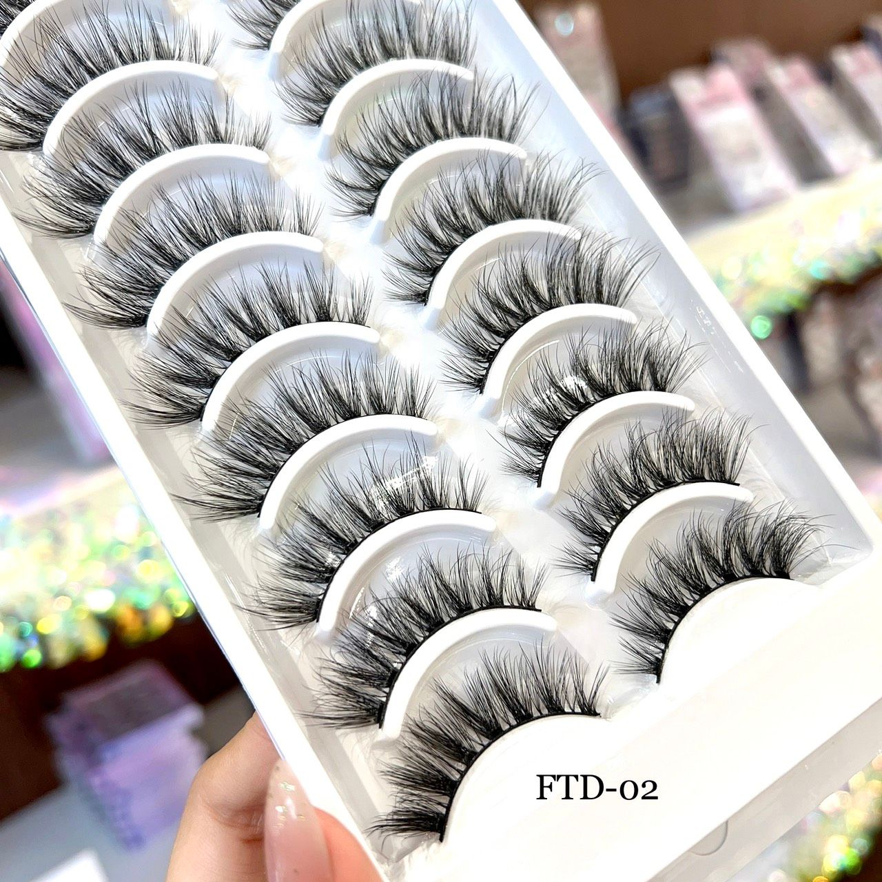 FTD-02 hộp lông mi lông chồn 10 cặp thương hiệu Mi Oanh
