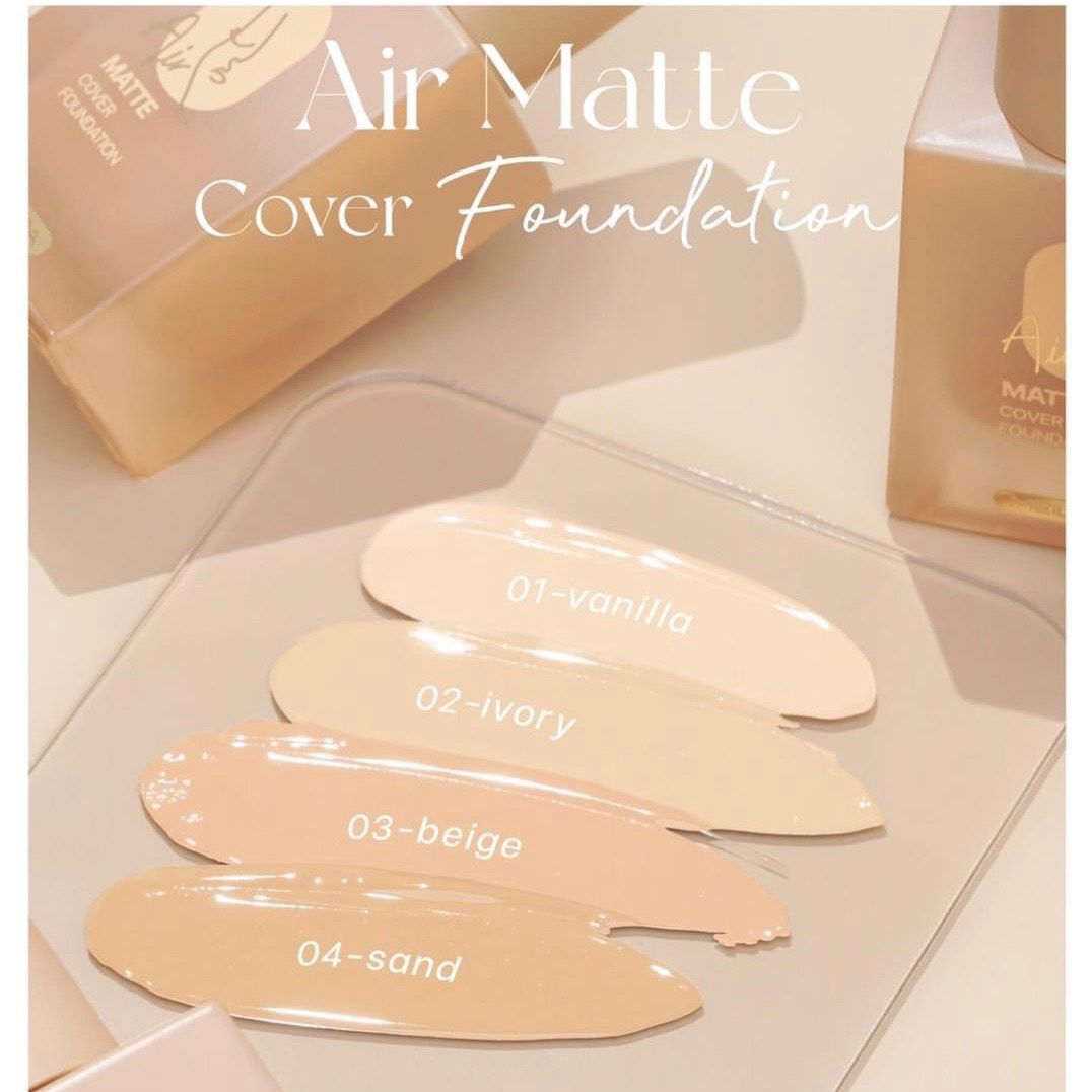 Air Matte Cover foundation kem nền siêu che phủ thương hiệu Meilinda (nhập khẩu chính hãng Thái Lan)