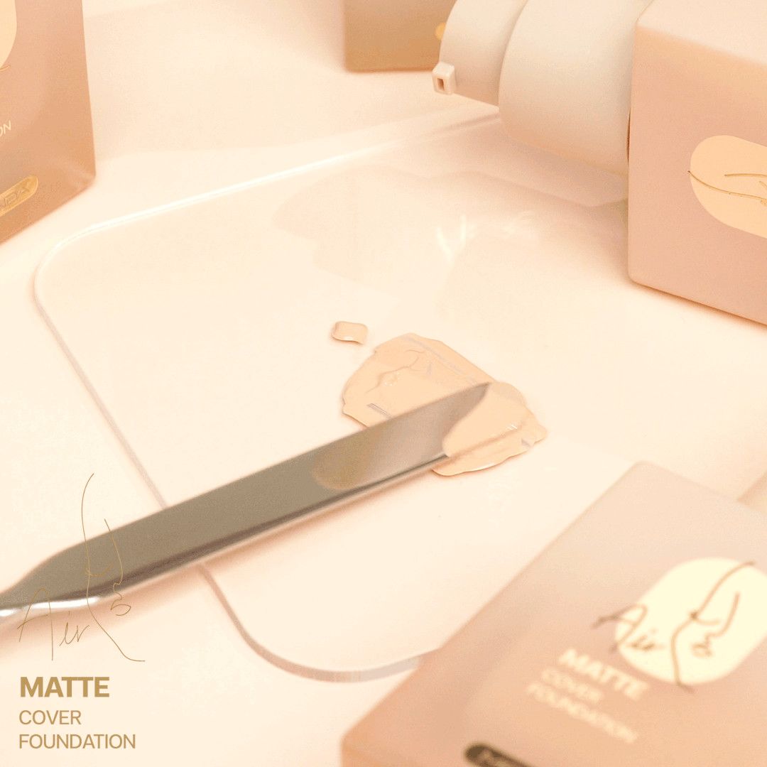  Air Matte Cover foundation kem nền siêu che phủ thương hiệu Meilinda (nhập khẩu chính hãng Thái Lan) 