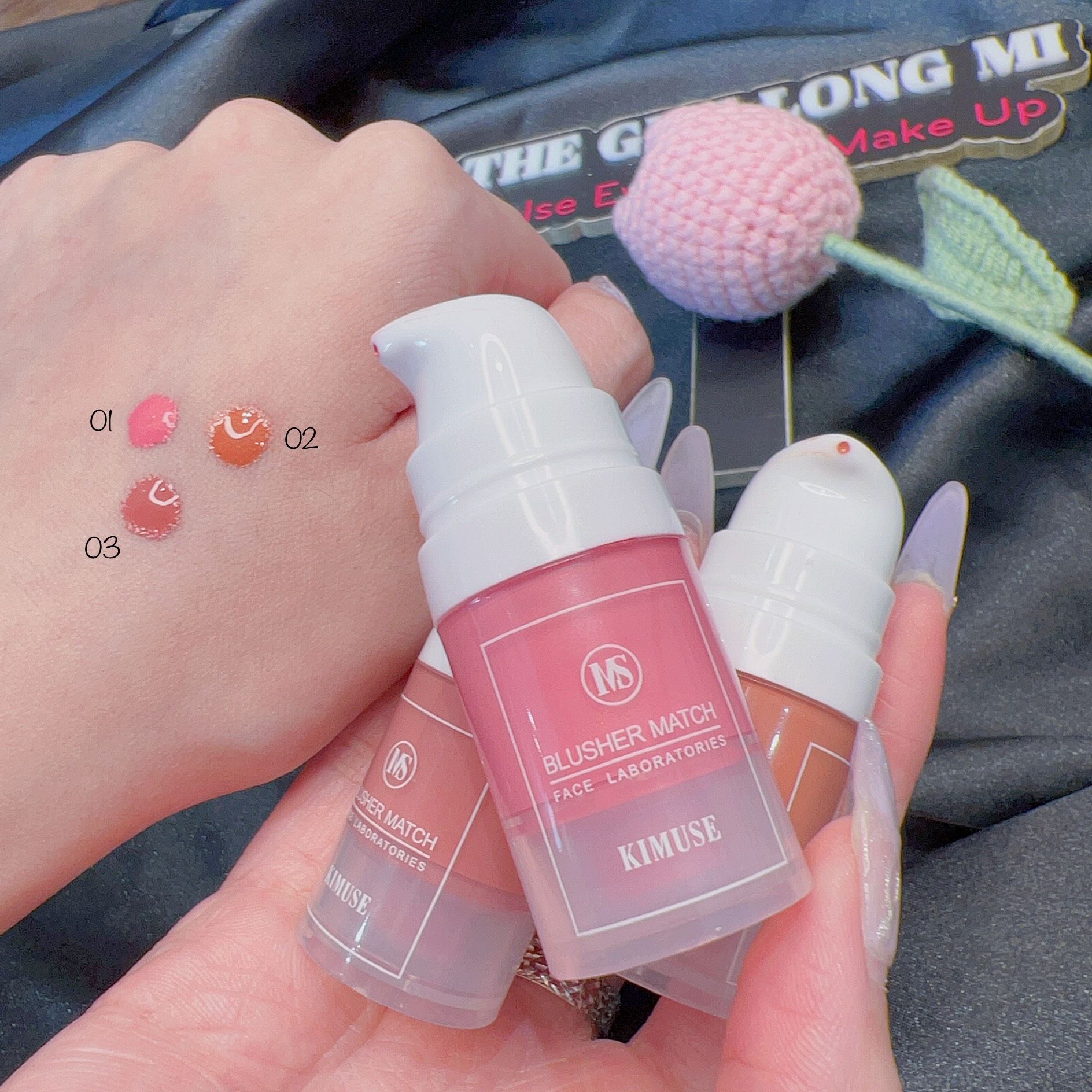 Blusher Match má hồng dạng kem siêu mịn thương hiệu Kimuse