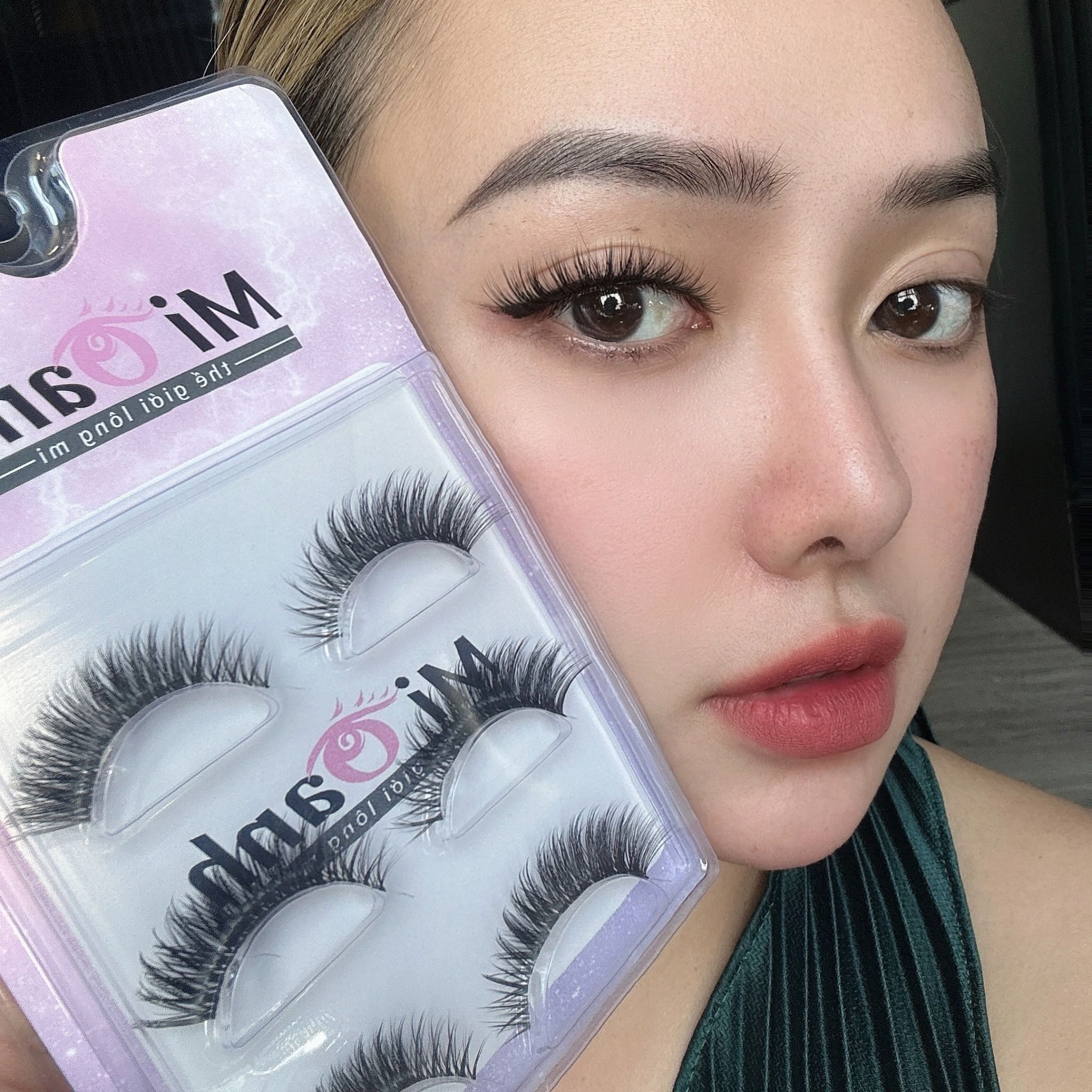 #C31 hộp lông mi lông chồn 3 cặp viền gân trong tàng hình thương hiệu Mi Oanh