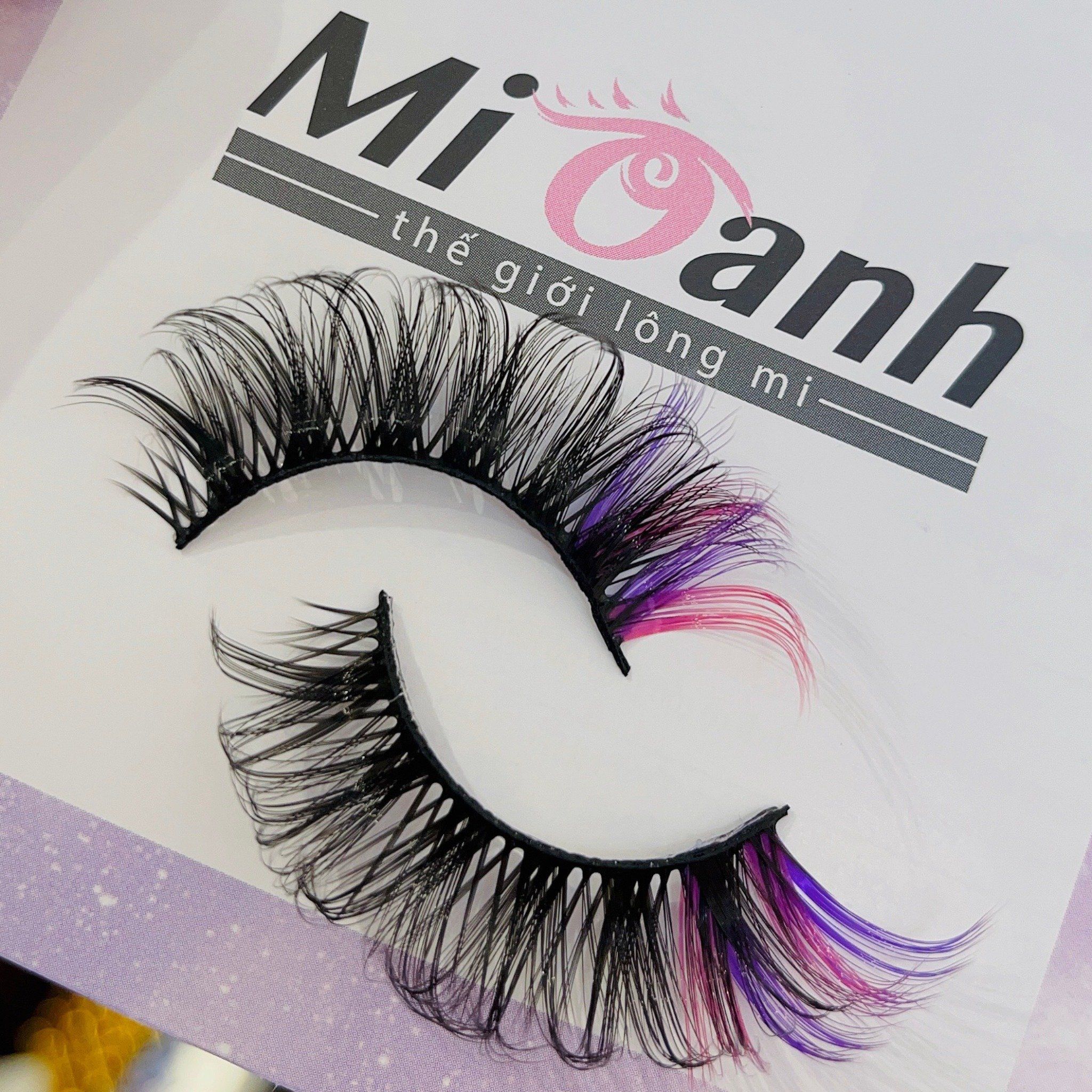 Mix màu hộp lông mi lông chồn 7 cặp thương hiệu Mi Oanh