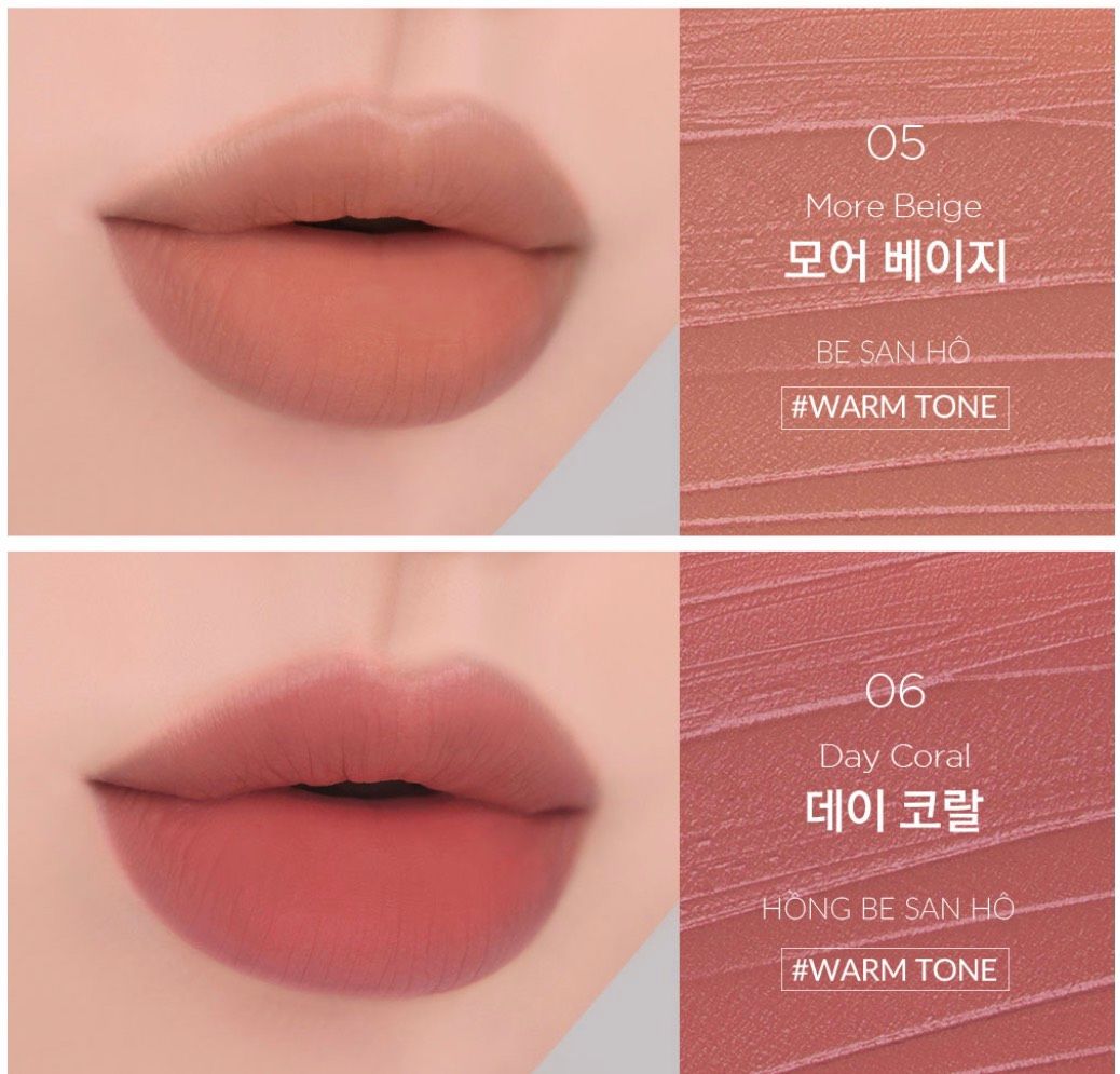 Sheer Velvet Tint bộ sưu tập son kem thương hiệu BBIA (Hàn Quốc)