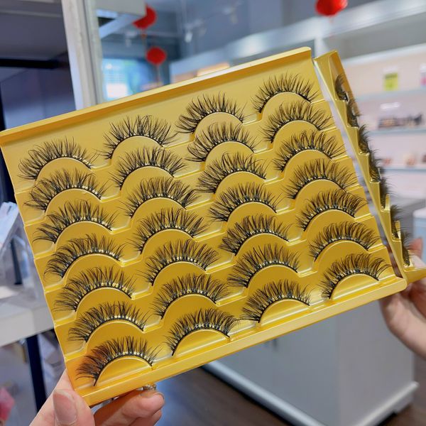 ZX11 HỘP LÔNG MI LÔNG CHỒN 14 CẶP (PHIÊN BẢN HỘP VÀNG)