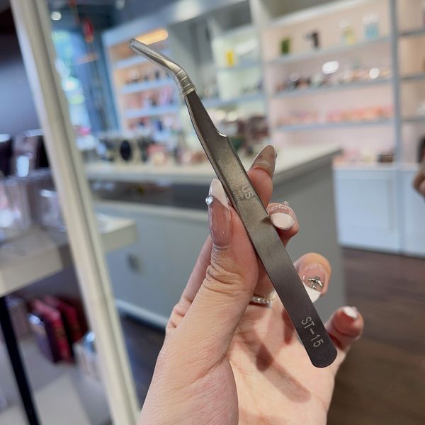 Nhíp gắn lông mi giả bằng thép tiêu chuẩn Thụy Sĩ mã ST-15 thương hiệu Vetus by Peakwin